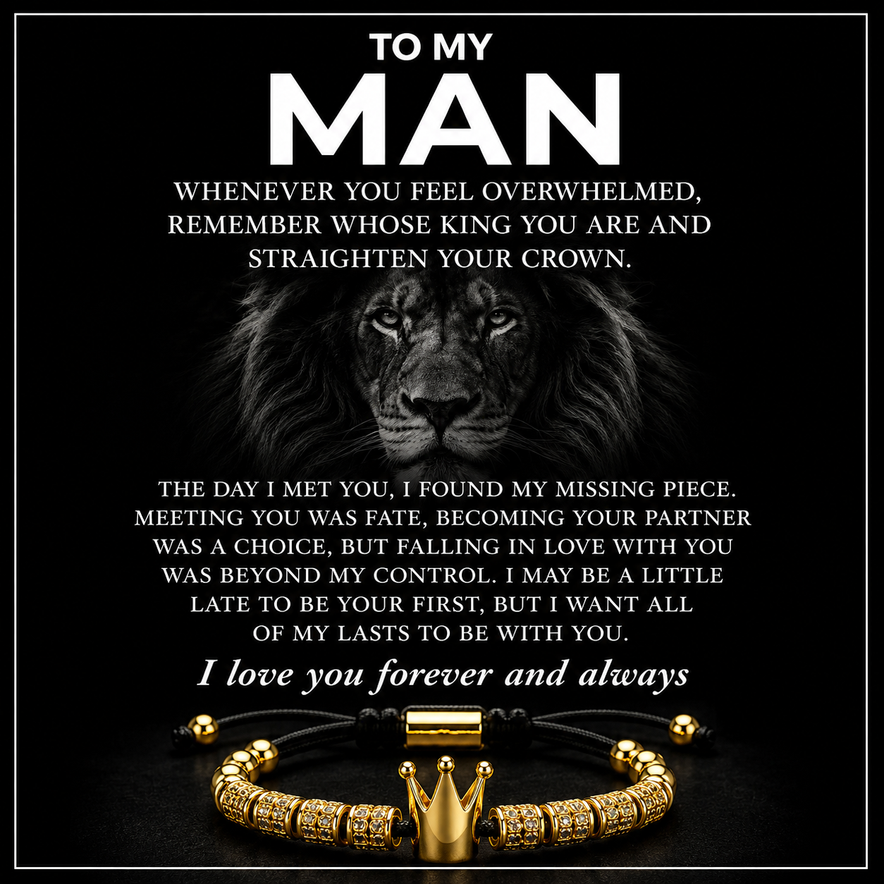 IMPETU Crown Bracelet for Men