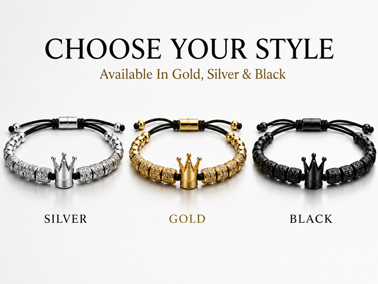 IMPETU Crown Bracelet for Men