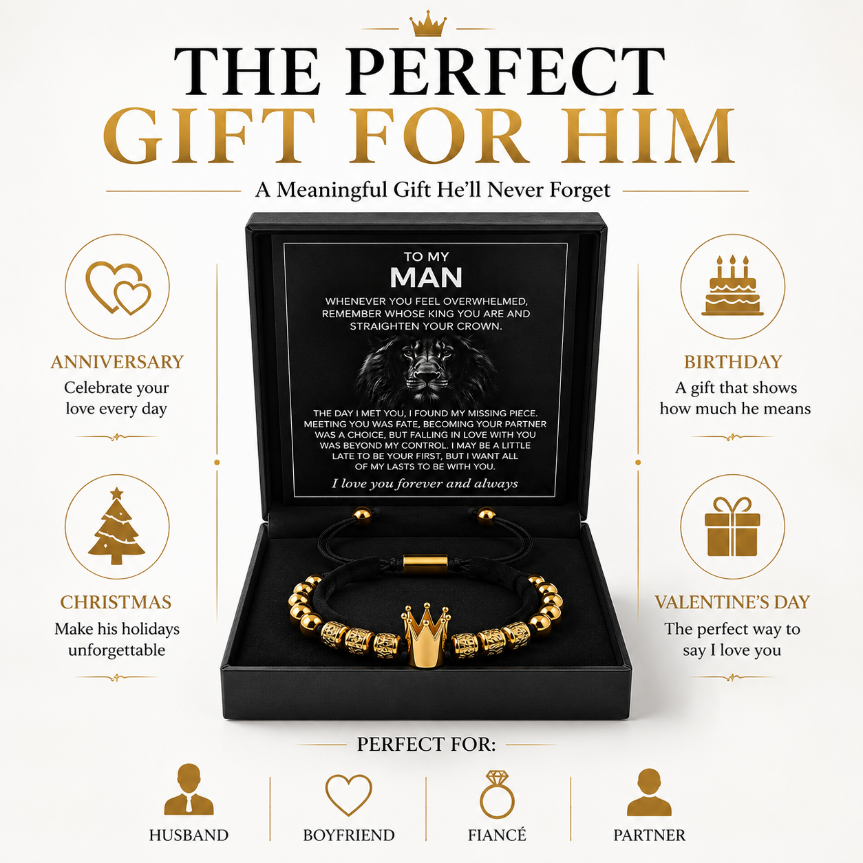 IMPETU Crown Bracelet for Men