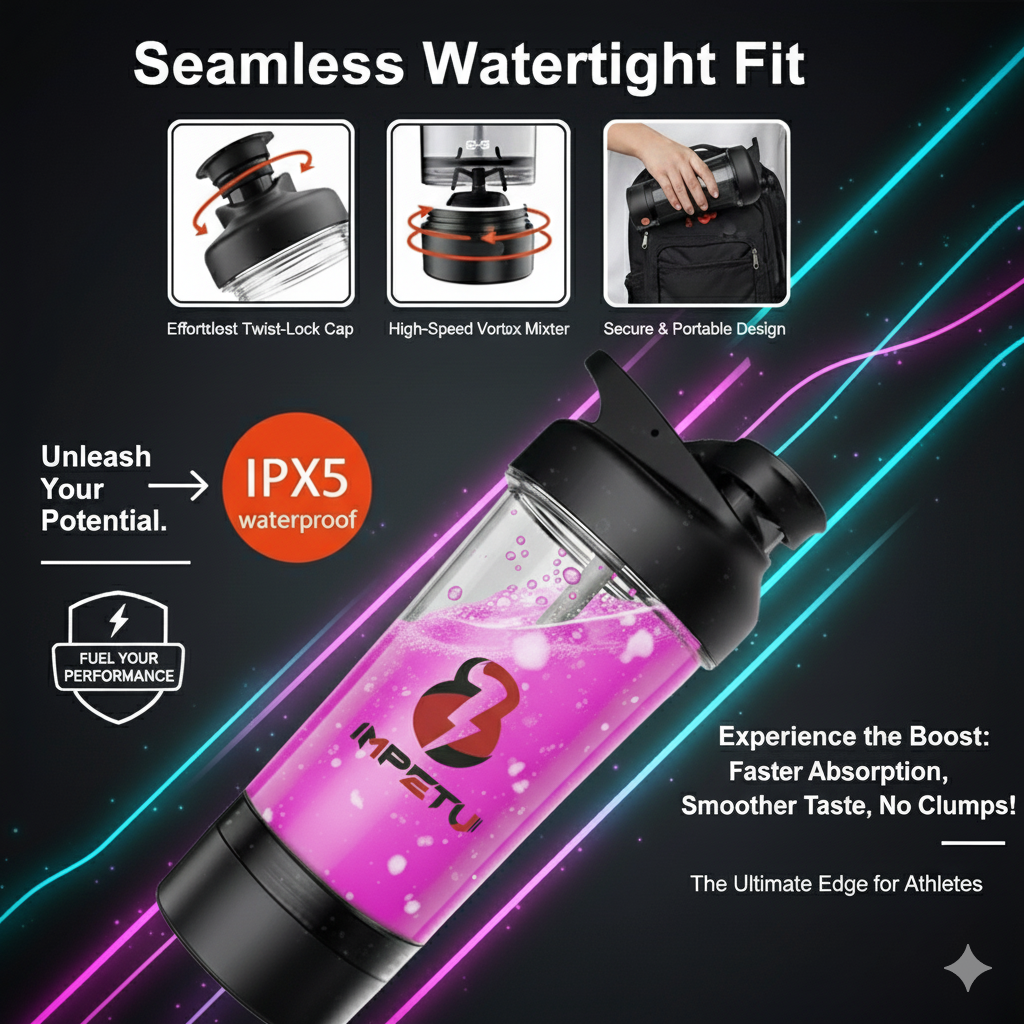 IMPETU Electric Protein Shaker Bottle