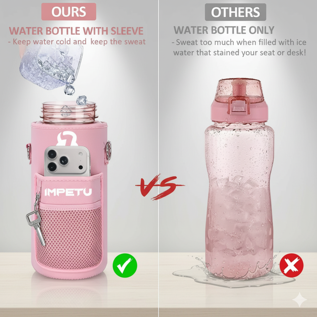 IMPETU 2L Sport Water Bottle with Sleeve