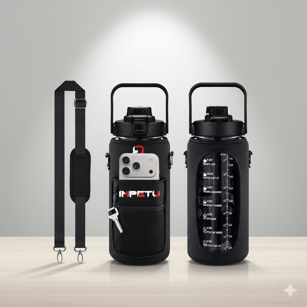 IMPETU 2L Sport Water Bottle with Sleeve