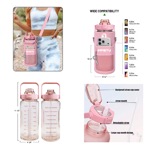IMPETU 2L Sport Water Bottle with Sleeve